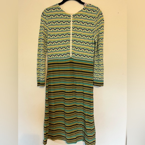 Aldo Martins Roma Dress Midi Knit Dress Long Sleeve size XS - Picture 2 of 5